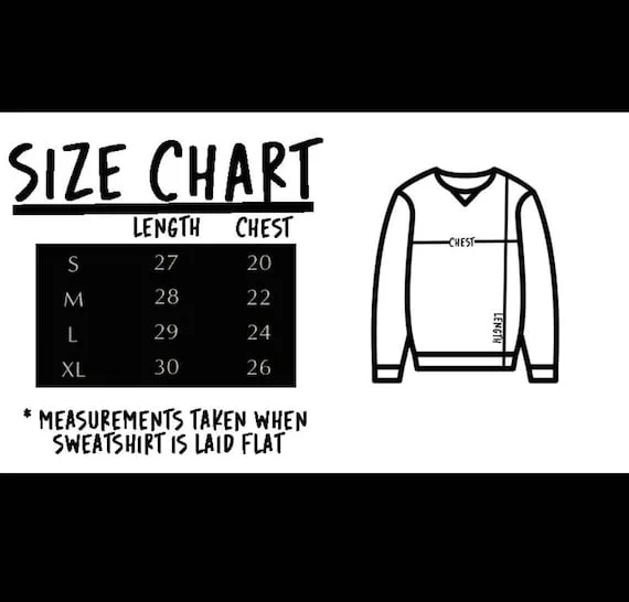 jerzees sweatshirt size chart