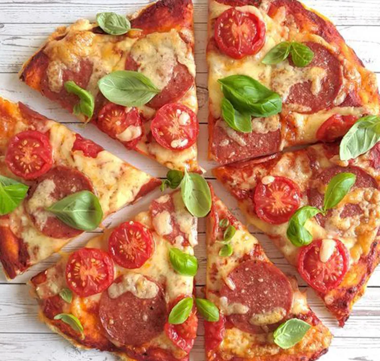 Sunshine pepperoni pizza