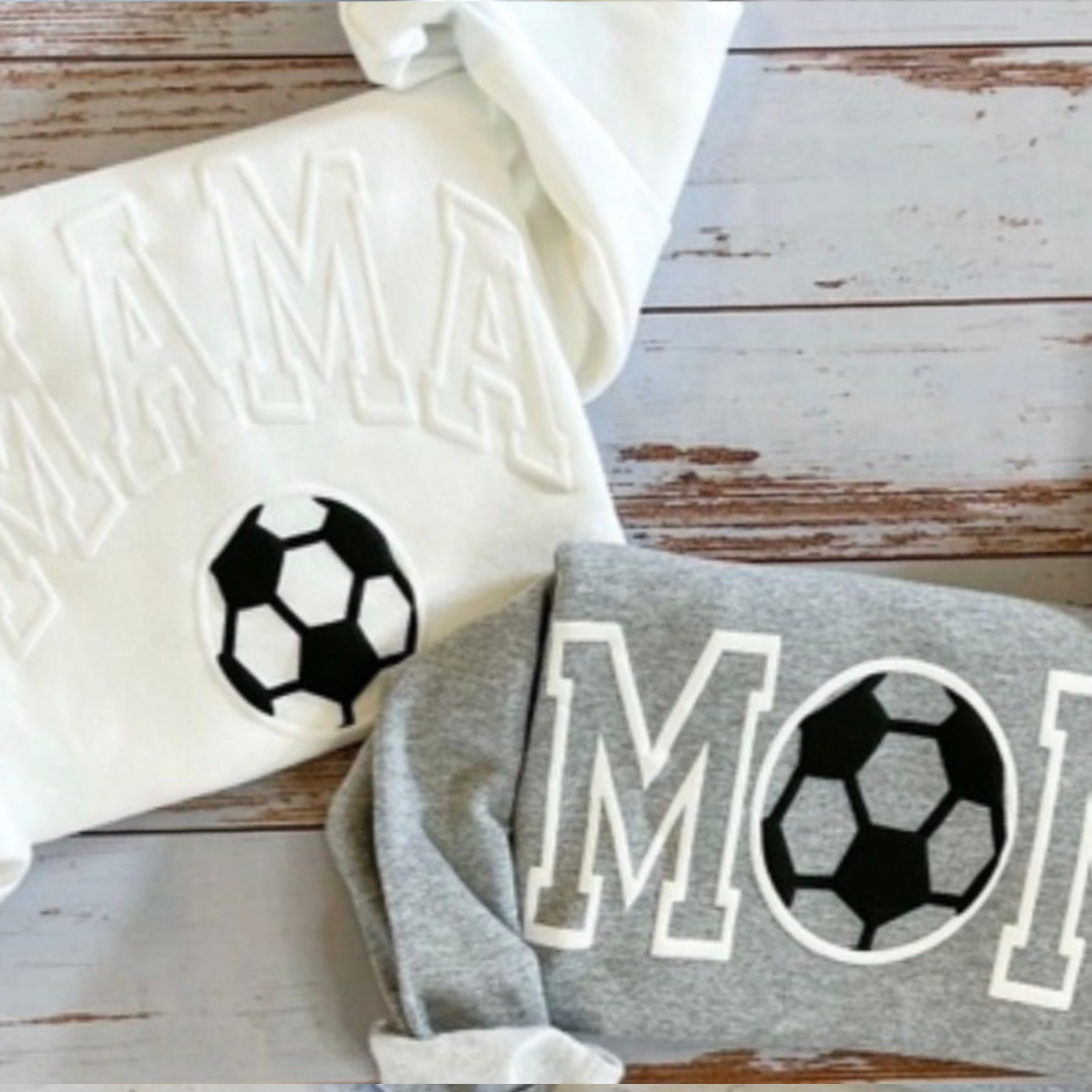soccer mom puff sweatshirt
