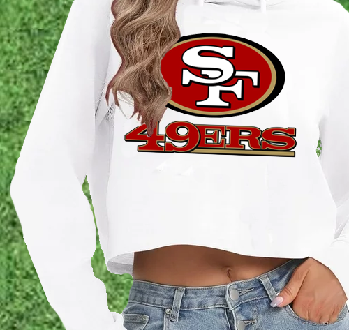 49ers crop sweatshirt