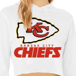 kansas chiefs crop sweater