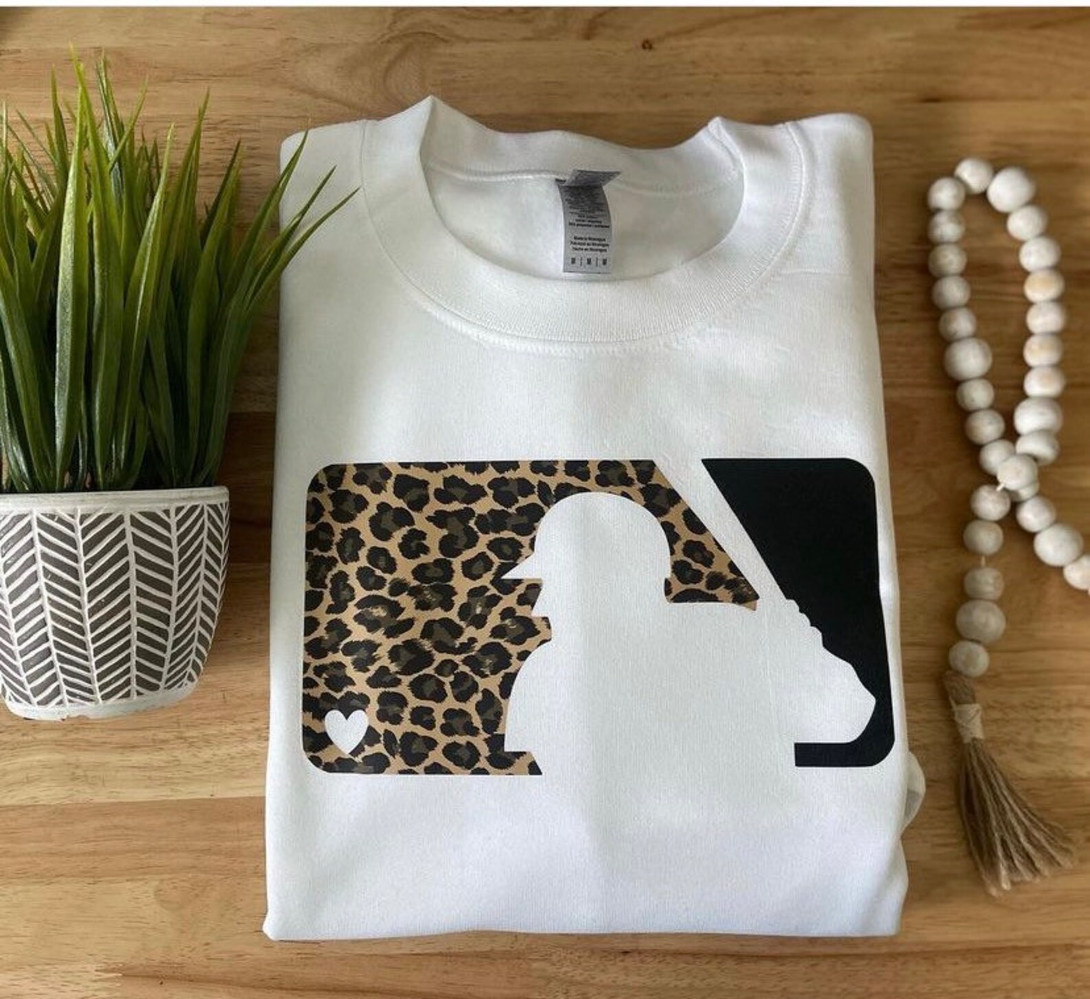 Leopard Baseball sweatshirt