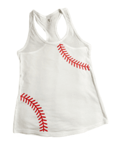 Baseball stitch tank top