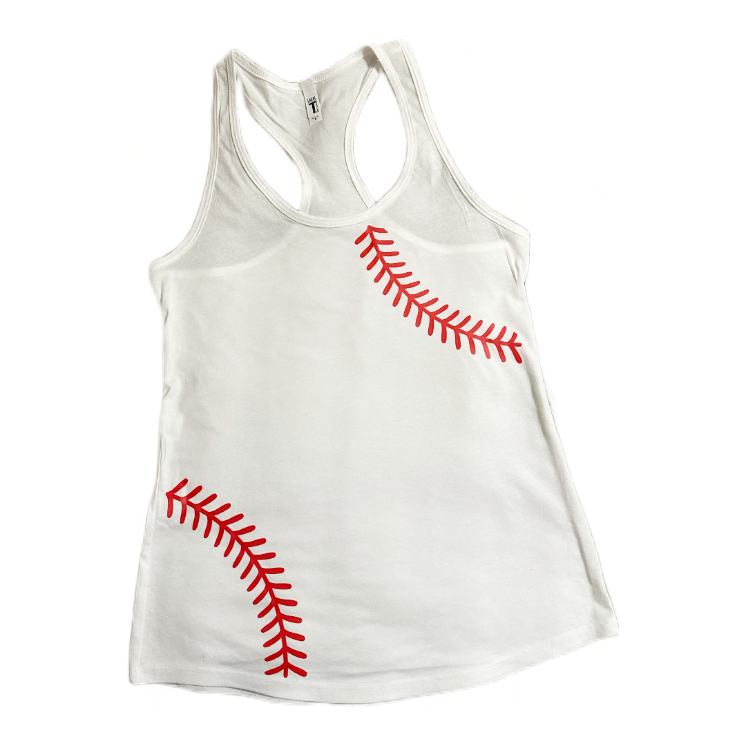 Baseball stitch tank top