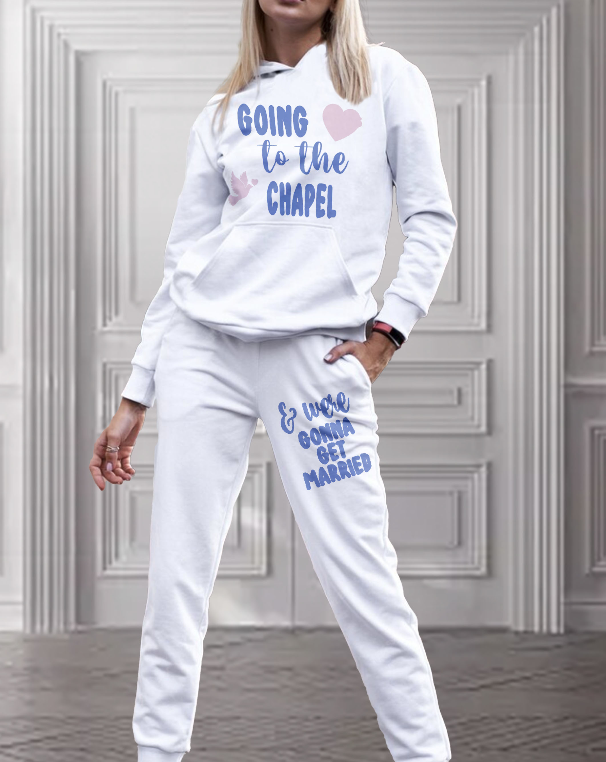 bride wedding outfit sweatsuit