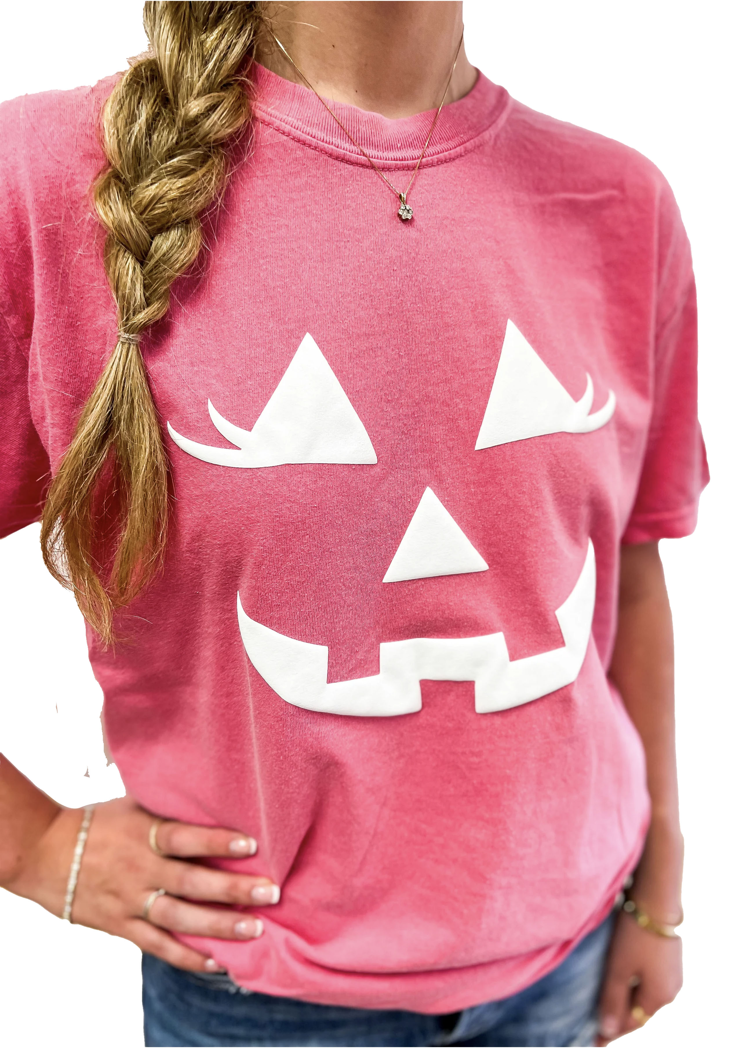 pink pumpkin shirt