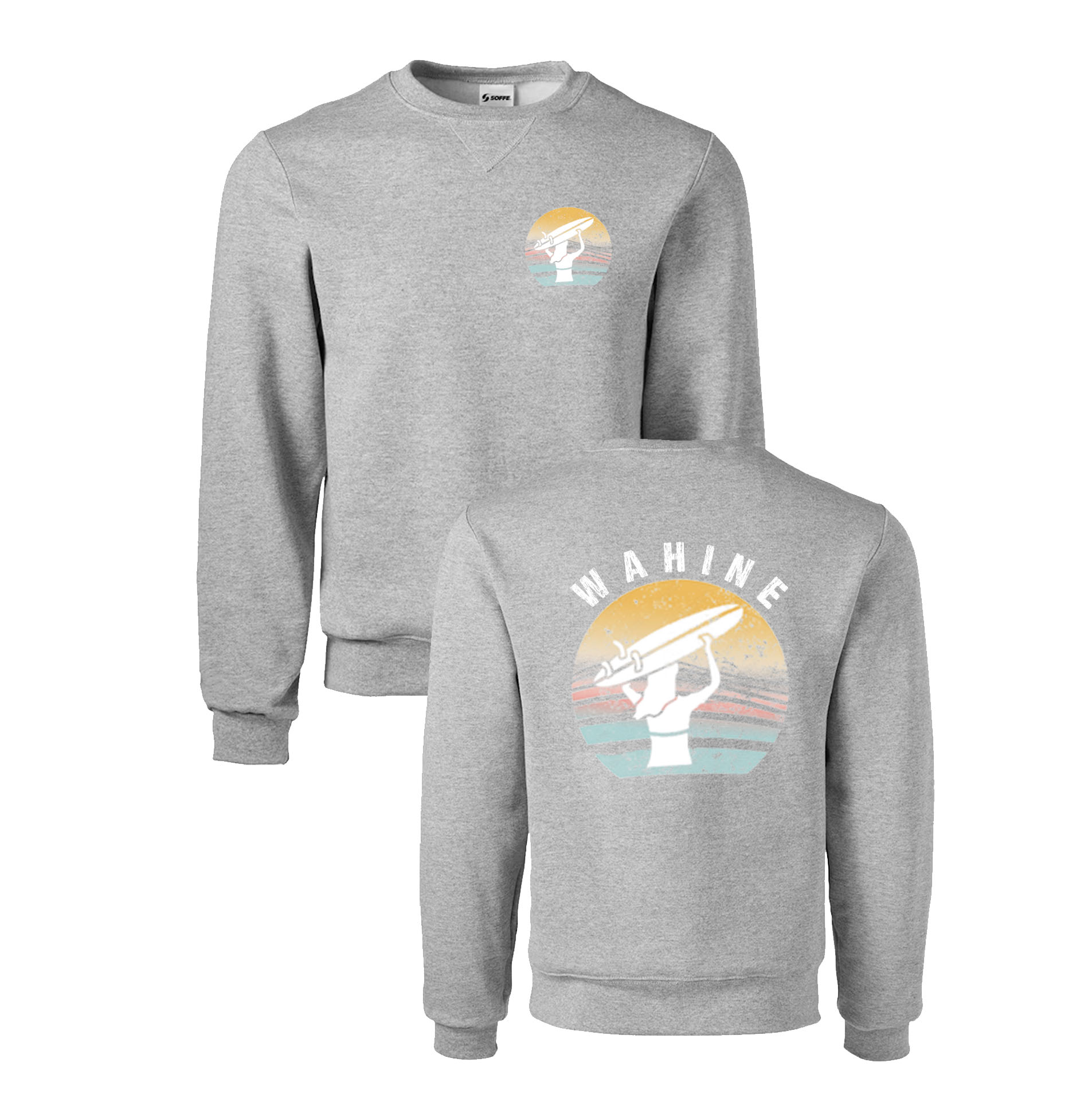 wahine surfer girl sweatshirt